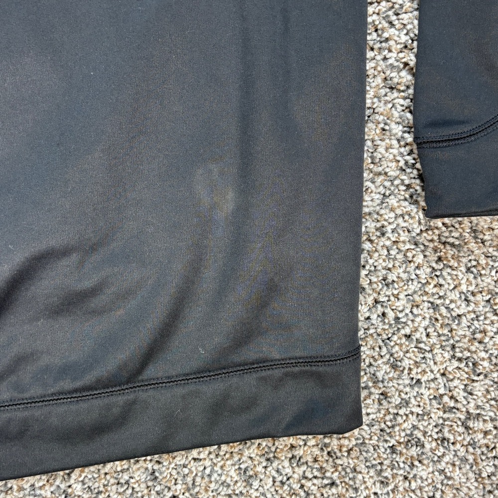 Nike Golf Men's XL Black Quarter Zip Pullover Swoosh Mock Neck Performance Top - Picture 4 of 7